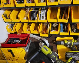 Ryobi Cordless Angle Grinder, Workbench Supplies, Mitre Box, Ryobi Cordless Drill