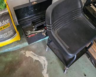 Rolling Garage Stool
