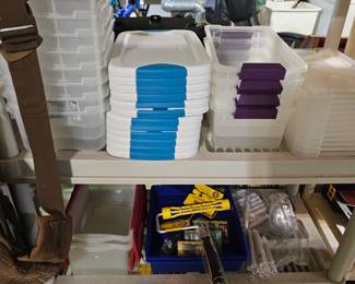 Plastic Totes/Containers, Painting Supplies