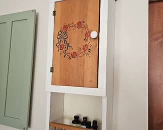 Hanging Wooden Spice Cabinet