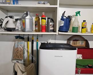 Dehumidifier, Clean Supplies, Tool Box