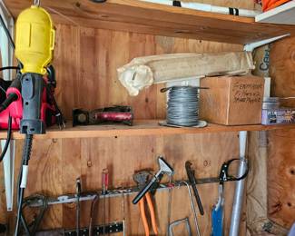 Tools, Drop Light, Caulk Gun, Square