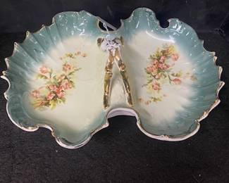 Handpainted Dual Serving Dish