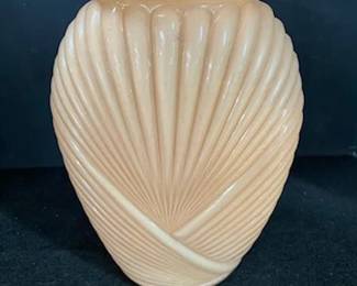 Anchor Hocking Peach Salmon Vase