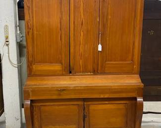 Pine Stepback Cupboard