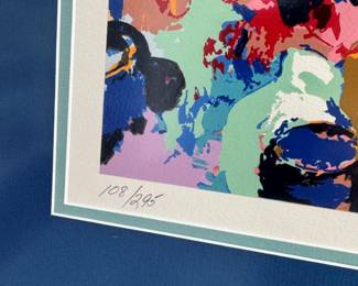 LEROY NEIMAN PENCIL SIGNED AND DATED, HAND PULLED SERIGRAPH LIMITED EDITION #108 OF 295. "LE MANS GRAN PRIX DE ENDURANCE". 