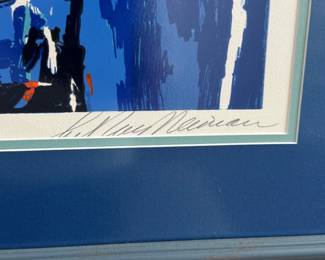 LEROY NEIMAN PENCIL SIGNED AND DATED, HAND PULLED SERIGRAPH LIMITED EDITION #108 OF 295. "LE MANS GRAN PRIX DE ENDURANCE". 