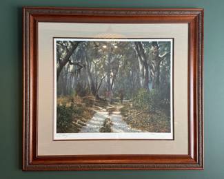 RENOWNED FLORIDA ARTIST C. FORD RILEY LIMITED EDITION SERIGRAPH #110 OF 1000, "FIRST LIGHT". 