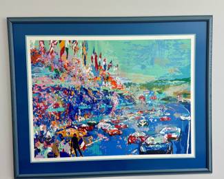 LEROY NEIMAN PENCIL SIGNED AND DATED, HAND PULLED SERIGRAPH LIMITED EDITION #108 OF 295. "LE MANS GRAN PRIX DE ENDURANCE". 