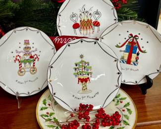 Christmas plates