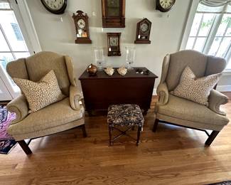Sherrill Pair of Wing Back Chairs