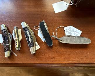 1966 Camillus USA Vietnam War Era Military Survival Knife. Assortment Pocket Knifes