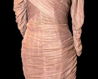 Monique Lhuillier Sheered
Brown Mesh Dress