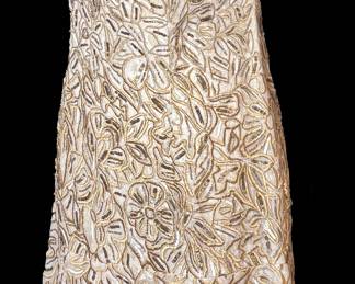 Carolina Herrera Embroidered and Beaded Cocktail Dress