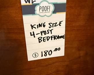 King Size 4 - Post Bedframe