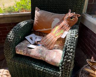 Rattan Furniture, Painted Silk Owl Kite
