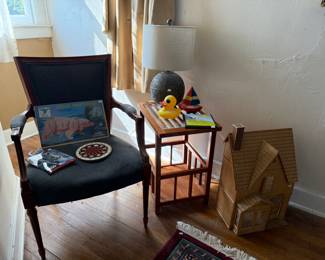 Doll House, Side Table, Chair