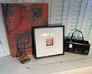 Purses, Wall Art, Brass Sailboat Sculpture, Purses 