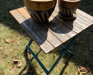 Outdoor Table, Planters