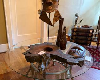 Glass Top Table 
