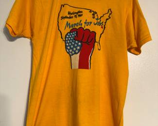 Vtg. March For Jobs T-Shirt