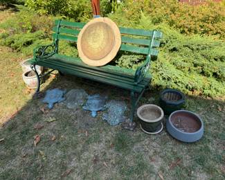 Outdoor Bench, Planters, Outdoor Decor