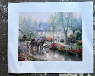 Thomas Kinkade Lithograph 1993 Apple Hill Victorian II