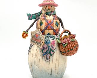 ENESCO Jim Shore Heartwood Creek Snowman Statue