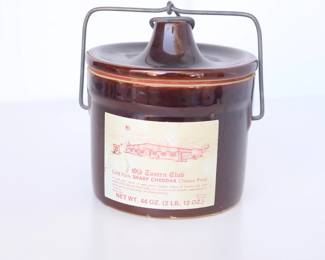 Vintage Old Tavern Club Cheese Jar Crock