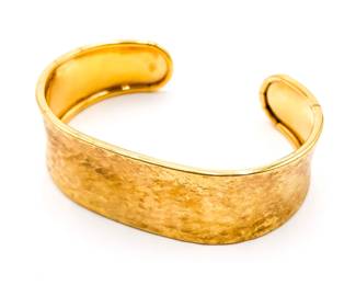 Gold Plated 925 Sterling Silver Cuff Bracelet