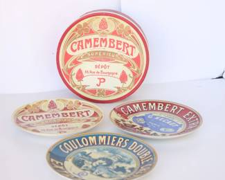 Set of 3 Camembert Cheese Advertising Plates by BIA Cordon Bleu 2003
