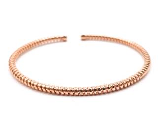 Rose Gold Plated Open Cuff Bracelet