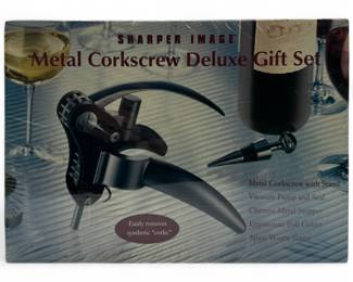 Sharper Image Metal Corkscrew Deluxe Gift Set