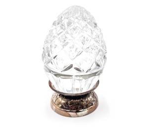 Waterford Crystal Egg with Silverplate Base