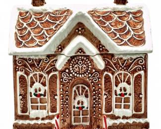 Martha Stewart Ceramic Gingerbread House Cookie Jar