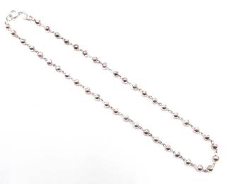 925 Sterling Silver Ball and Chain Bracelet