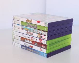 Eight Xbox 360 Games with Cases