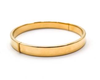 Gold-Plated 925 Sterling Silver Minimalist Cuff Bracelet