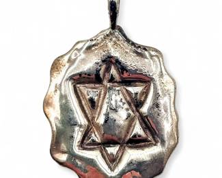 Silver Star of David Pendant