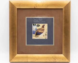 Framed Kinder-Harris Fine Art Print of Partridge