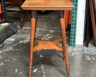 Wood Accent Table with Lower Shelf