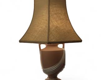 Ceramic Table Lamp with Fabric Shade