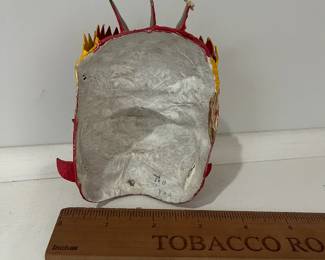 K33 - $55. Set of 3 Cambodian Paper Mache Handcrafted Masks. 