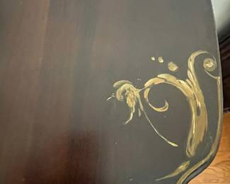 M107 - $195. Antique Drop Leaf Writing Desk. 