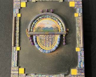 M75 - $40. "Bobby Wells" Inner Space Series (Barbara Wells). Measures 8.75" wide x 10" tall. 