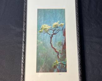 M123 - $25. "Lo" signed Print. Measures 10.75" x 19"