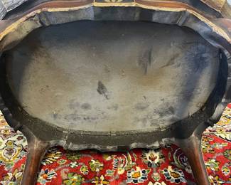 M15 - $75. Italian Florentine Gilded Table. Measures 28" x 21" x 21" tall. 