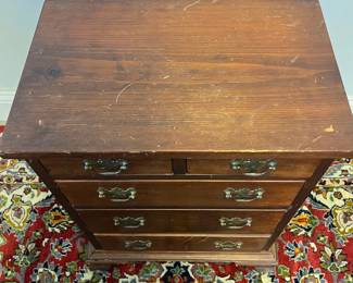 M19 - $75. SMALL Antique Cabinet. Measures 18.5" x 12" x 23.5" tall. 