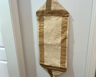 K82 - $30. Owl Needlepoint Wallhanging. Measures 11.25" wide x 37" tall. 