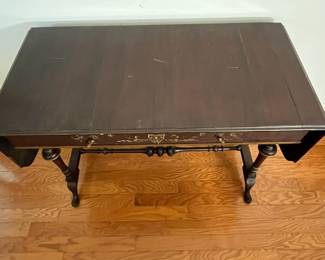 M107 - $195. Antique Drop Leaf Writing Desk. 